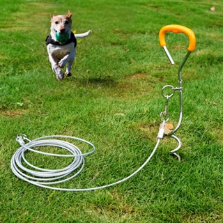 Anchor stake Tether Dog เข็มผูกสายดิน แบบสกรู สําหรับตั้งแคมป์