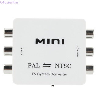 Quentin PAL เป็น NTSC กล่องเชื่อมต่อ NTSC แปลงสัญญาณ PAL เป็น NTSC สีขาว สําหรับ DVD TV Monitor Projector Set-top Boxes Game Consoles