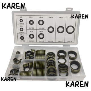 Karen แหวนซีลโอริง M6-M24 10 ขนาด คุณภาพสูง สําหรับเครื่องซักผ้า 150 ชิ้น