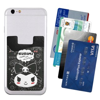 Sanrio Kuromi กระเป๋าใส่บัตรเครดิต หนัง PU ขนาด 2.4*3.5 นิ้ว