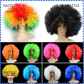 Wattle วิกผมหยิก สีดํา แฟชั่น สําหรับงานปาร์ตี้