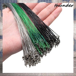 Thunder สายเบ็ดตกปลา เหล็กนิ่ม ป้องกันการกัด 15 ซม.-30 ซม. 20 ชิ้น