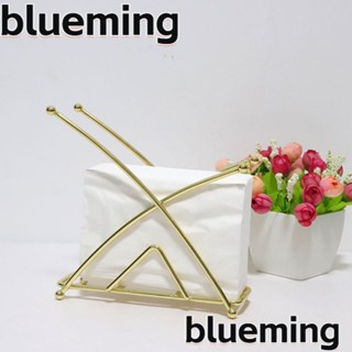 Blueming2 ที่ใส่กระดาษทิชชู่ แบบโลหะ 6.3 X 6.3 X 2.2 นิ้ว สีทอง สไตล์โมเดิร์น สําหรับตกแต่งโต๊ะกระดาษ