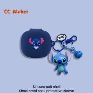 For EarFun Air Pro3 Case Cartoon Stitch Keychain Pendant EarFun Air Pro3 Silicone Soft Case Cute EarFun Free Pro Shockproof Case Protective Cover