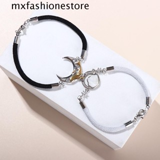 Mxfashione สร้อยข้อมือ เชือกถัก ประดับคริสตัล รูปปลาวาฬ แฮนด์เมด สไตล์เรโทร สําหรับผู้หญิง