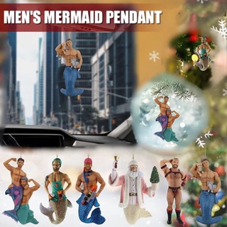 Merman Christmas Tree Ornaments Hanging Pendants Home Holiday Decorations Gift