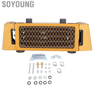 Soyoung Motorcycle Oil Cooler Kit  Engine Cooling Radiator Widely Applicable Aluminium for 50cc To 250cc Dirt Bike ATV