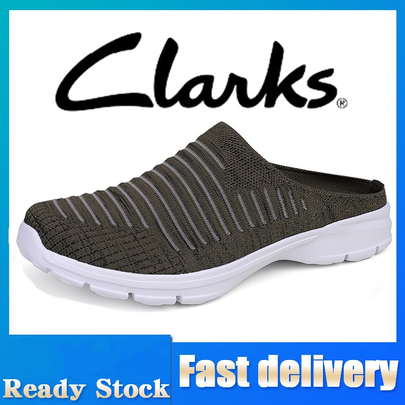 Clarks รองเท้าสําหรับชาย clarks รองเท้าผู้ชายแบนรองเท้าผู้ชายเกาหลี Scholl กีฬาผ้าใบขนาดใหญ่ EU 45 4