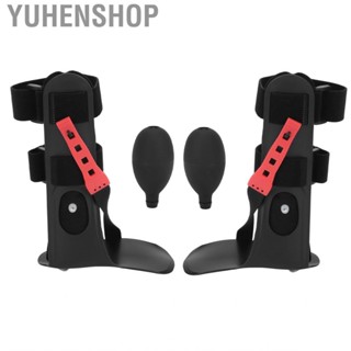 Yuhenshop Foot Drop Brace Inflatable Gasbag Half Palm Comfortable Wear Orthosis Polyester Support