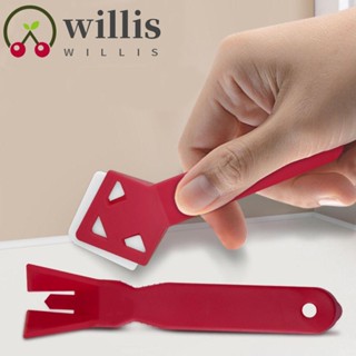 Willis ที่ขูดกาว พลาสติก ซิลิโคน สีแดง 2In1 สําหรับทําความสะอาดพื้น 2 ชิ้น