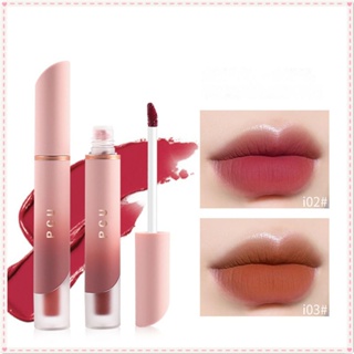 Pcu Velvet Matte Lip Gloss Moisturizing ครีมนมเนื้อหมอกพื้นผิวลิปสติกเรียบเนียนสีสูง Rendering Long Lasting Lip แต่งหน้า JOYFEEL