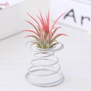 Nedfs ฐานวางไข่ สับปะรด แบบสปริง สเตนเลส ขนาดเล็ก สีเงิน สําหรับตกแต่งบ้าน สวน 3 ชิ้น ต่อชุด
