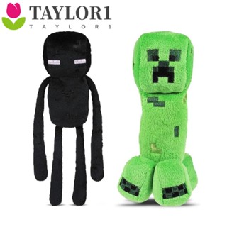 Taylor1 ตุ๊กตานุ่ม รูปการ์ตูนซอมบี้ Iron Golem เกม Enderman สีชมพู ของเล่นสําหรับเด็ก