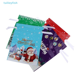 【tuilieyfish】ถุงขนม แบบเกลียว แฮนด์เมด สําหรับตกแต่งบ้าน เทศกาลคริสต์มาส ปีใหม่【IH】