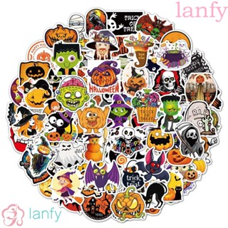 Lanfy สติกเกอร์ ลายฟักทองฮาโลวีน สําหรับตกแต่งสมุดอัลบั้มภาพ