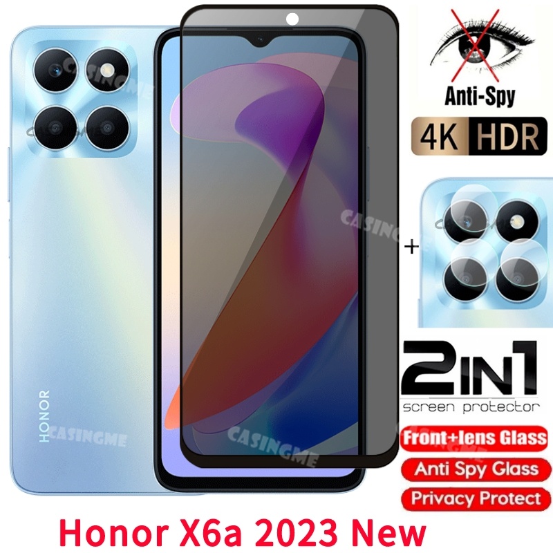 ฟิล์มกระจกนิรภัยกันรอยหน้าจอ ป้องกันการแอบมอง สําหรับ Honor X6a 2023 Honor X6a X 6A X6 A HonorX6a 20