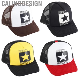 Calinodesign Hollowed Baseball Hat Cotton Unisex Sunshade Breathable Outdoor Adjustable Peaked Cap for Spring Summer