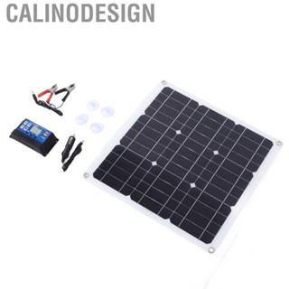 Calinodesign 30W Solar Panel Kit Dual USB DC Output Cells 100A Controller For Car Ba WT