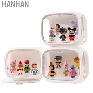 Hanhan Figure Display Box Acrylic and Plastic Transparent Space  Designed Dolls Toy Case for Home Office