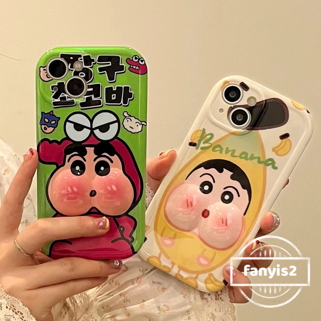 เคสโทรศัพท์มือถือ TPU แบบนิ่ม ลายการ์ตูน Xiaoxin Pinches His Face 3 มิติ ป้องกันเลนส์กล้อง สําหรับ iPhone 15 11 14 13 12 Pro Max X XR Xs Max 8 7 6 Plus SE 2020
