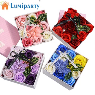 Lumiparty สบู่อาบน้ํา น้ํามันหอมระเหย รูปดอกไม้ สวยงาม สําหรับวันวาเลนไทน์ งานแต่งงาน ครู