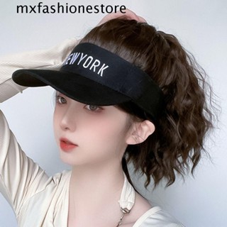 Mxfashione หมวกเบสบอล วิกผมหางม้าสังเคราะห์ ทนความร้อน คุณภาพสูง สําหรับผู้หญิง