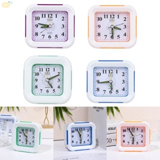 【VARSTR】Alarm Clock 9.5*9.5*4cm Green Orange Plastic Purple Stably Stand Clock