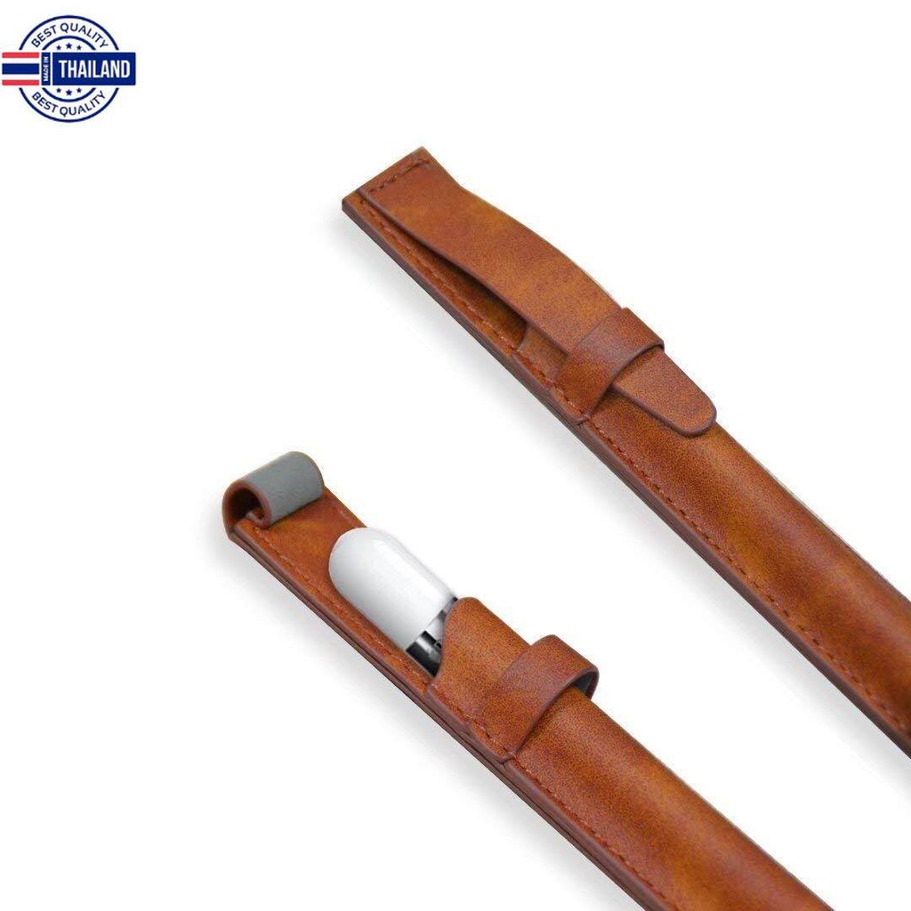 Qcase-เคส สำหรั ใส่ปากกา Apple Pencil - PU Leather Elastic Pencil Pocket Sleeve Detachable Pouch Cover for Apple Pencil