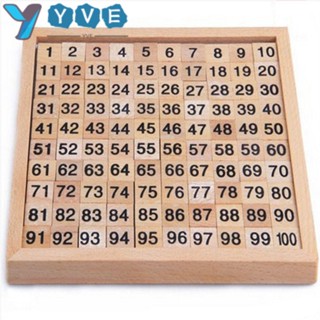 Yve เครื่องช่วยสอนคณิตศาสตร์ แบบไม้ 1-100 หลัก สําหรับเด็กก่อนวัยเรียน