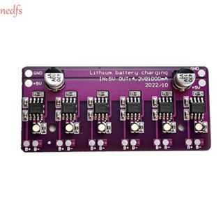 Nedfs บอร์ดโมดูลชาร์จ PCB 6 ทาง โพลิเมอร์ DC 5V 1A ไม่มีตัวป้องกัน 5V 1A อุปกรณ์เสริม