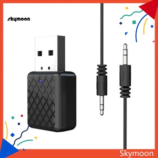 Skym* อะแดปเตอร์รับส่งสัญญาณบลูทูธไร้สาย 50 AUX 35 มม. สําหรับรถยนต์ ทีวี