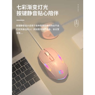 mouse wireless logitech เมาส์สำหรับเล่นเกมแบบมีสายเงียบเงียบเครื่องจักรสำหรับเล่นเกมเหมาะสำหรับ Lenovo HP เดสก์ท็อปคอมพิวเตอร์ Dell Wrangler