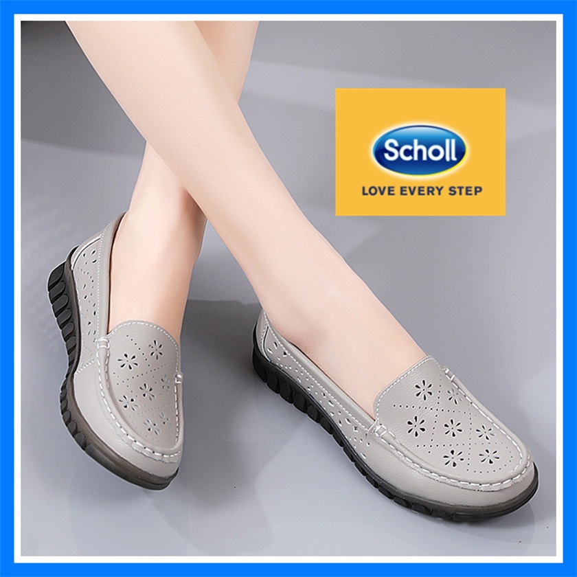 Scholl รองเท้าผู้หญิง รองเท้าหนังลําลอง scholl รองเท้าผู้หญิง Boat Shoes ผู้หญิง