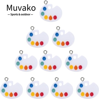 Muvako ถาดสีเรซิ่น 9.58*6.7 นิ้ว หลากสี สําหรับทําเครื่องประดับ ต่างหู 30 ชิ้น