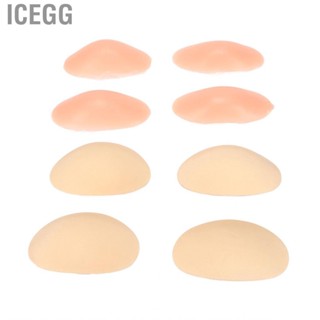 Icegg 4 Pairs Shoulder Push Up Pads Soft Silicone And Sponge Self Adhesive