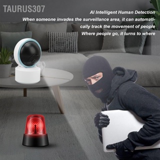 Taurus307 กล้องเฝ้าระวังไร้สาย 1080P 2 Way Talk Night Vision การติดตามอัตโนมัติหมุนได้ WiFi Security กล้อง 100-240V