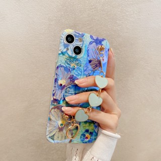 เคสโทรศัพท์มือถือ ลายภาพวาดสีน้ํามัน รูปดอกไม้ ป้องกันเลนส์ พร้อมสายคล้อง สําหรับ OPPO Reno 10 10 Pro 10 Pro+ 5G 2023