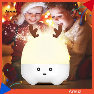 Are K8plus ลําโพงบลูทูธไร้สาย LED รูปกวางคริสต์มาส สีสันสดใส สําหรับข้างเตียง