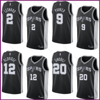 เสื้อกีฬาบาสเก็ตบอล NP2 NBA Jersey San Antonio Spurs Aldridge Leonard Ginobili Parker พลัสไซซ์ PN2