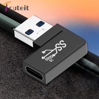 Tcuteit OTG 10Gbps อะแดปเตอร์เชื่อมต่อข้อมูล USB 3.25A 10Gbps สําหรับแล็ปท็อป