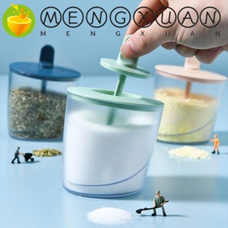 Mengxuan กล่องพลาสติกใส 3 สี พร้อมฝาปิด สําหรับใส่เครื่องเทศ เกลือ