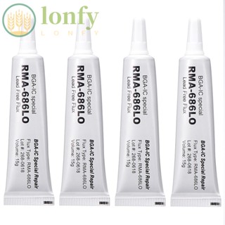 Lonfy ครีมบัดกรีซ่อมแซมบัดกรี RMA-686LO ไร้สารตะกั่ว อเนกประสงค์ 15 กรัม