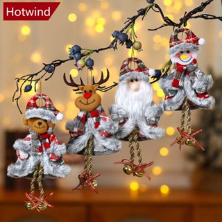 Hotwind จี้ตุ๊กตาซานตาคลอส สโนว์แมน คริสต์มาส 32 แบบ สําหรับแขวนตกแต่งบ้าน A4H5