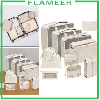 [Flameer] กระเป๋าเดินทาง ทรงลูกบาศก์ สําหรับเดินทาง 10 ชิ้น