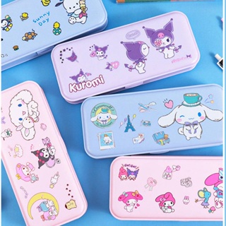 Sanrio Kawaii กระเป๋าดินสอ ลาย Mymelody Kuromi Cinnamoroll Pochacco น่ารัก อเนกประสงค์ 4 สไตล์ สําหรับเด็กผู้หญิง