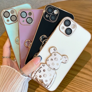 เคสซิลิโคน ลายหมี กันกระแทก สําหรับ OPPO Reno 10 Reno 10 Pro Reno 10 Pro+ 5G 2023