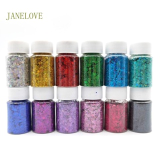 Jlove ผงกลิตเตอร์ หลากสี 12 สี สําหรับแต่งหน้า