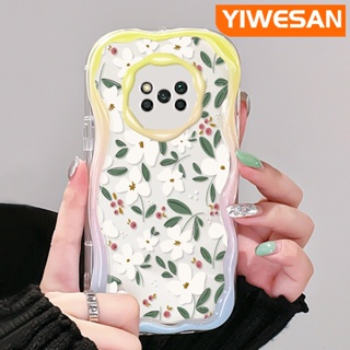 เคสโทรศัพท์มือถือแบบนิ่ม ใส กันกระแทก ลายดอกไม้ สีขาว แฟชั่น สําหรับ Xiaomi Poco X3 NFC Poco X3 Pro Poco X3 GT Poco X4 NFC X4 GT M3 F4