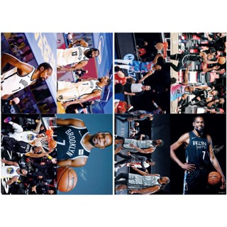 จัดส่งในวันเดียวกัน โปสเตอร์ NBA star Durant Nets star HD โปสเตอร์ภาพนูน 8 ชิ้น