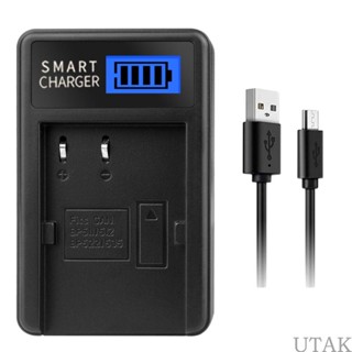 Utake ที่ชาร์จแบตเตอรี่กล้อง USB บาง น้ําหนักเบา พร้อมหน้าจอ LCD สําหรับกล้อง BP511 5D 50D 40D 20D